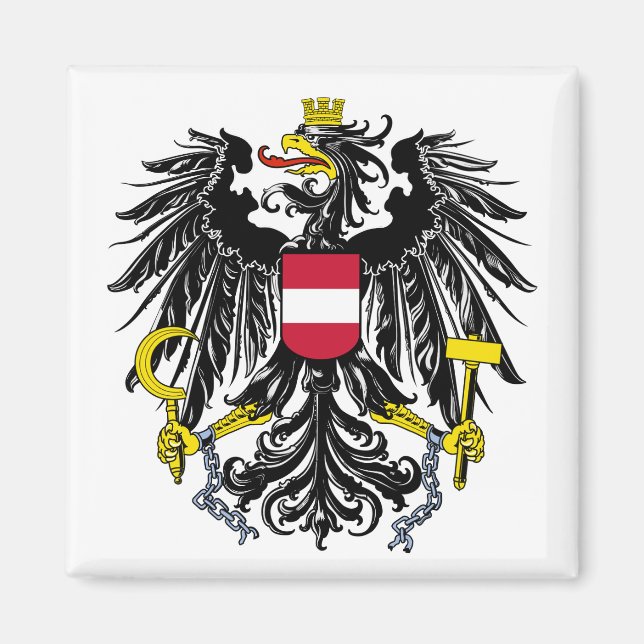 Österrike Jackar Arm Magnet (Framsidan)