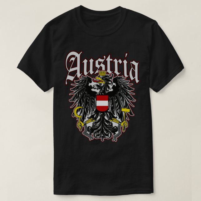 Österrike jackar arm österrikisk örle Oesterreich  T Shirt (Design framsida)