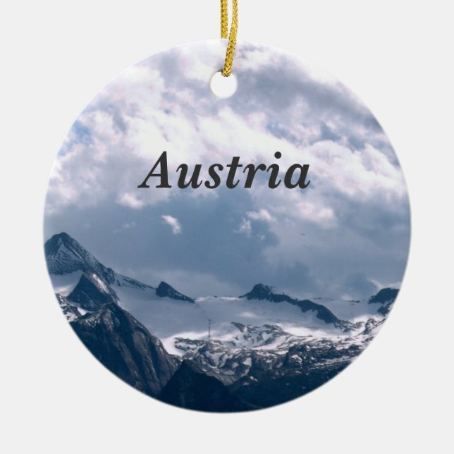 Österrike Julgransprydnad Keramik (Framsidan)