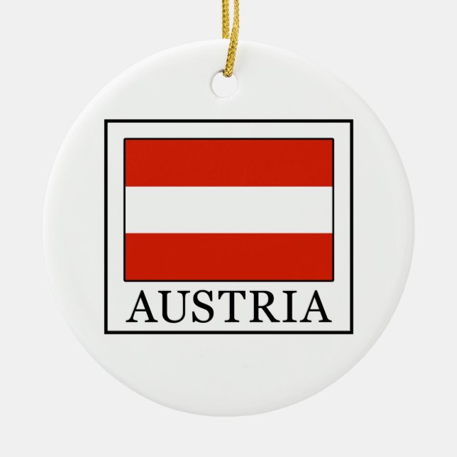 Österrike Julgransprydnad Keramik (Framsidan)