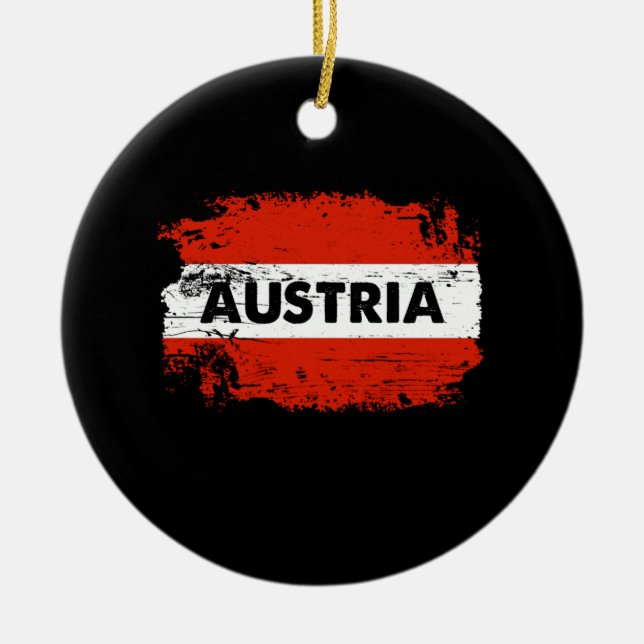 Österrike Julgransprydnad Keramik (Framsidan)