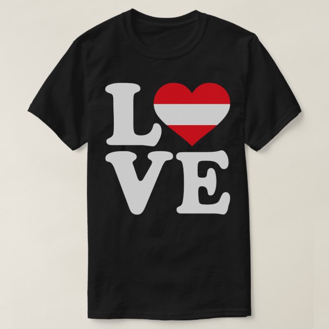 Österrike kärlek t shirt (Design framsida)