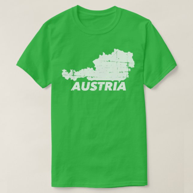 Österrike karta t shirt (Design framsida)