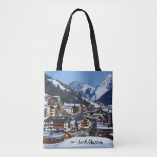 Österrike Lech förmiddagArlberg souvenir Tygkasse