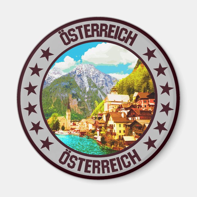Österrike Magnet (Framsidan)