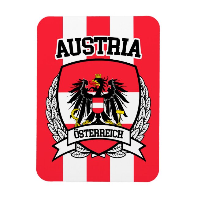 Österrike Magnet (Vertikal)