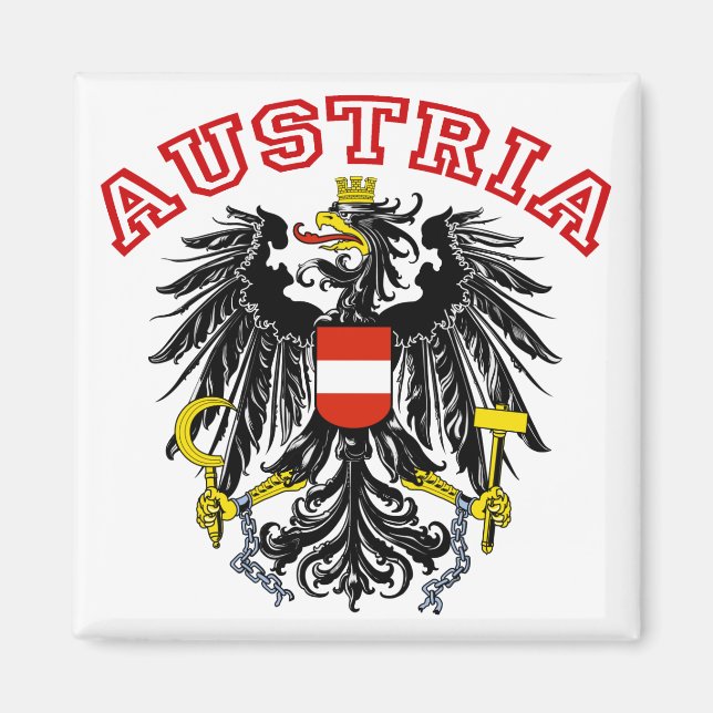 Österrike Magnet (Framsidan)