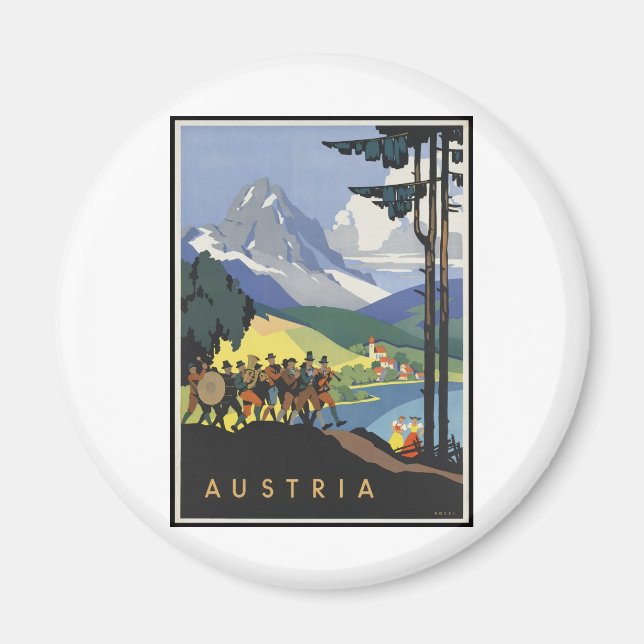 Österrike Magnet (Framsidan)