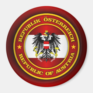 Österrike medaljong magnet