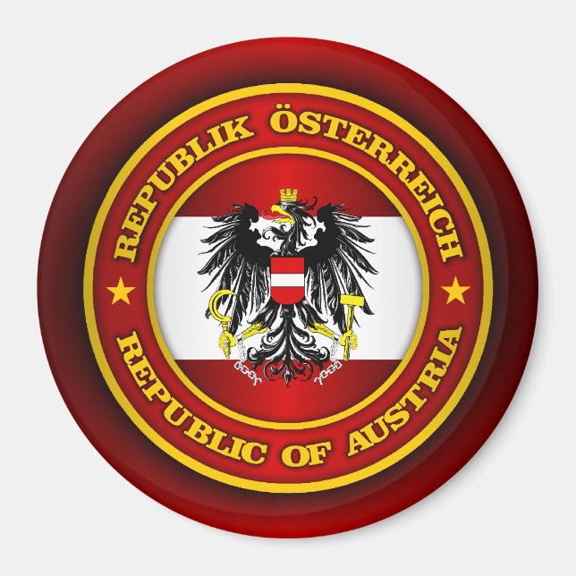 Österrike Medallion Magnet (Framsidan)