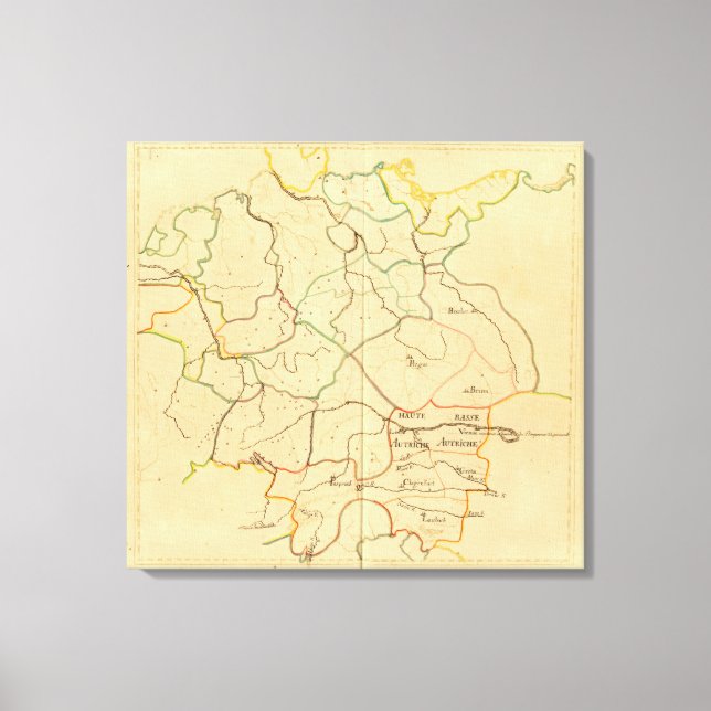 Österrike och Tjeckien 2 Canvastryck (Framsida)