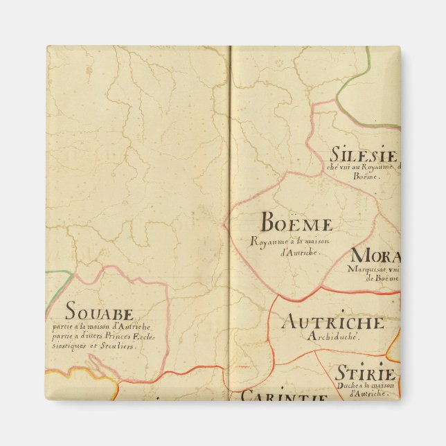 Österrike och Tjeckien Magnet (Framsidan)