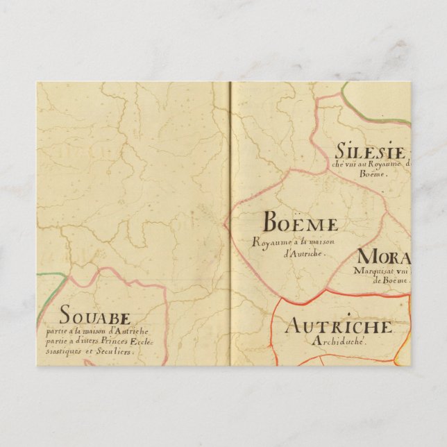 Österrike och Tjeckien Vykort (Framsida)