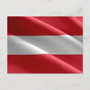 Österrike - Österrikes Flagga - Vykort