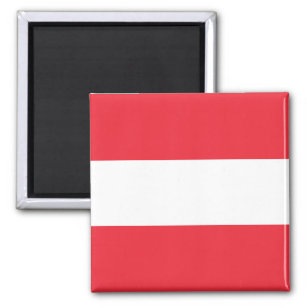 Österrike (österrikisk Flagga) Magnet