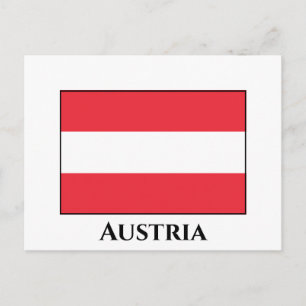Österrike (österrikisk Flagga) Vykort