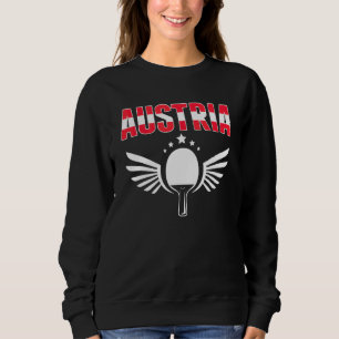 Österrike Ping Pong Österrikiska Bordtennis Stöd T Shirt