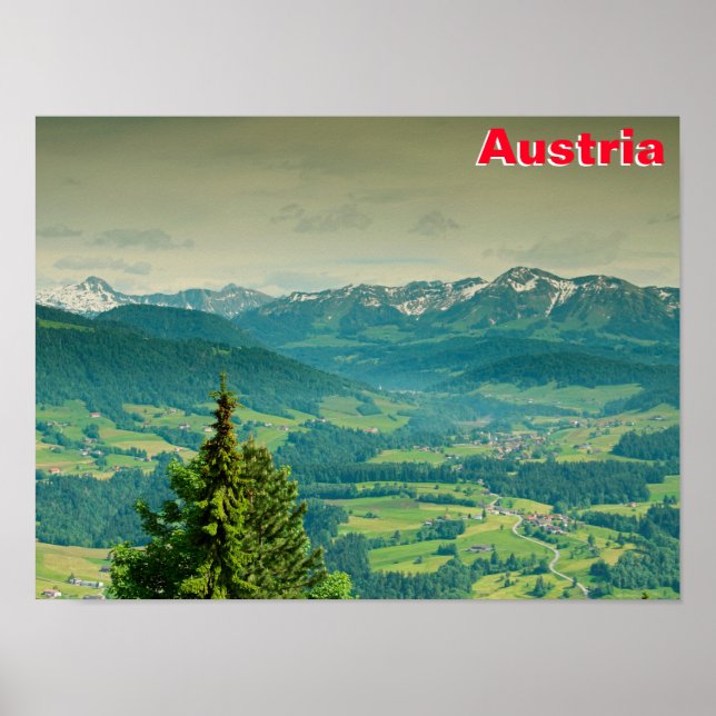 Österrike Poster (Framsidan)
