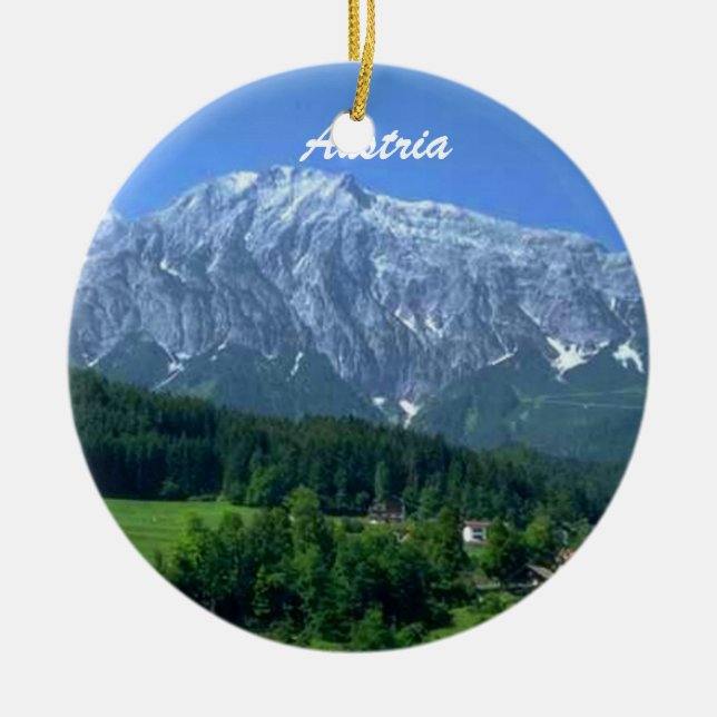 Österrike prydnad julgransprydnad keramik (Framsidan)