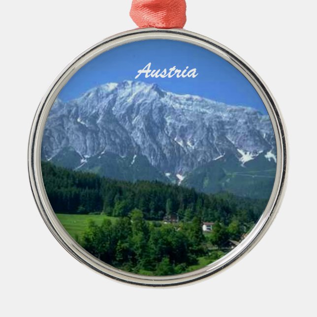 Österrike prydnad julgransprydnad metall (Framsidan)