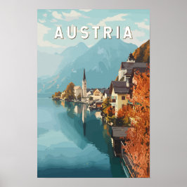 Österrike Resa Konst Vintage Poster