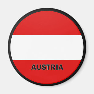 Österrike Roundel kvalitets- flagga Magnet