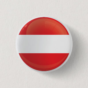 Österrike Rund ikonflagga Knapp