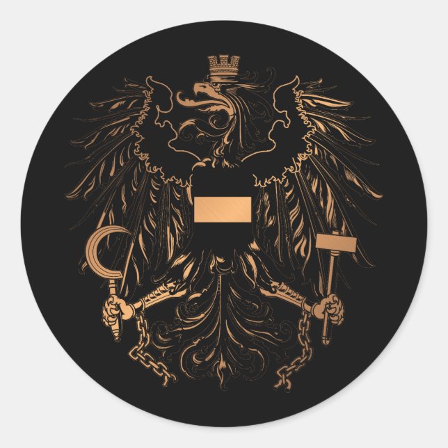 Österrike Runt Klistermärke (Framsida)