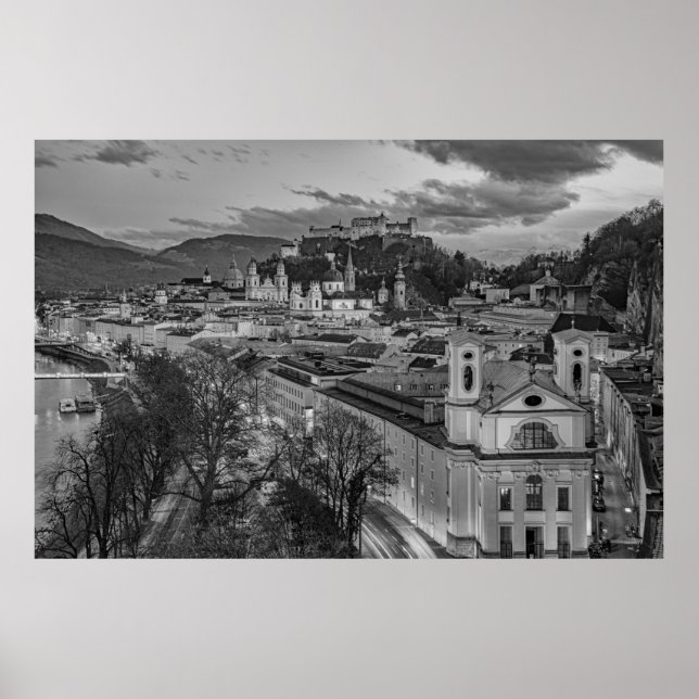 Österrike Salzburg poster (Framsidan)