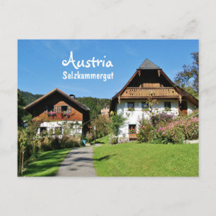 Österrike, Salzkammergut - vykort