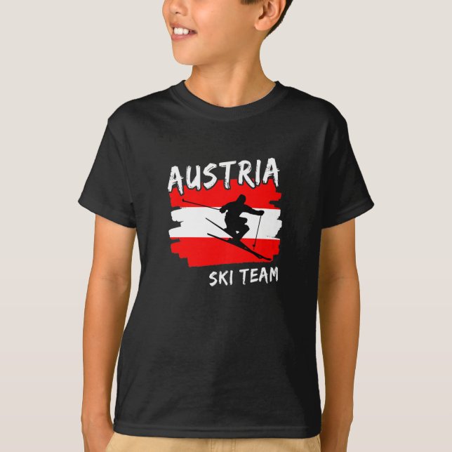 Österrike skidtröja t shirt (Framsida)