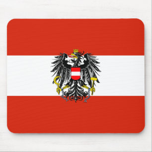 Österrike statlig flagga Mousepad Musmatta