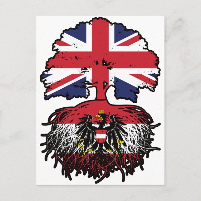 Österrike, Storbritannien, Österrike, Storbritanni Vykort (Framsida)