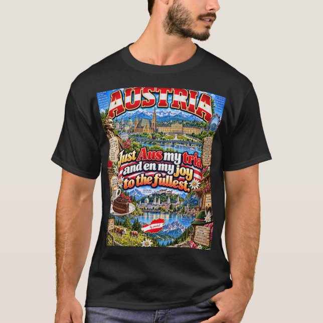 Österrike T-shirt (Framsida)