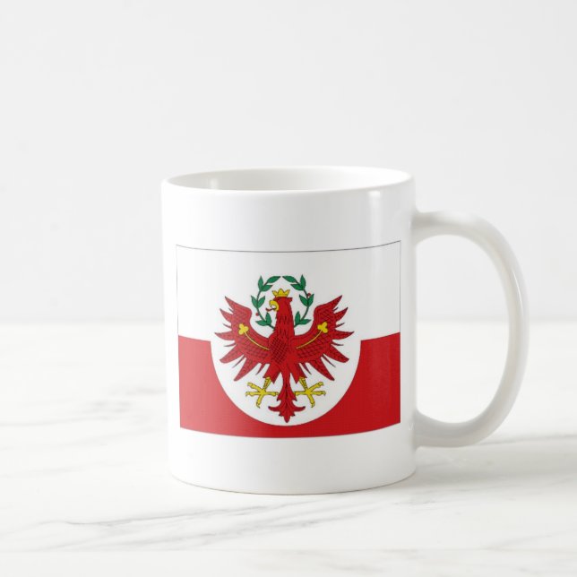 Österrike Tyrol flagga Kaffemugg (Höger)