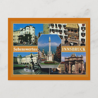 Österrike, Tyrolen, Innsbruck, Multiview Vykort