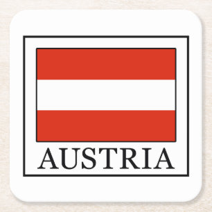 Österrike Underlägg Papper Kvadrat