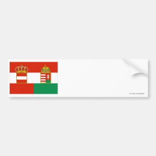 Österrike-Ungern flagga (1869-1918) Bildekal