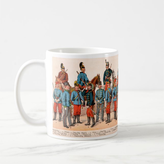 Österrike-Ungerska uniformer Kaffemugg (Vänster)