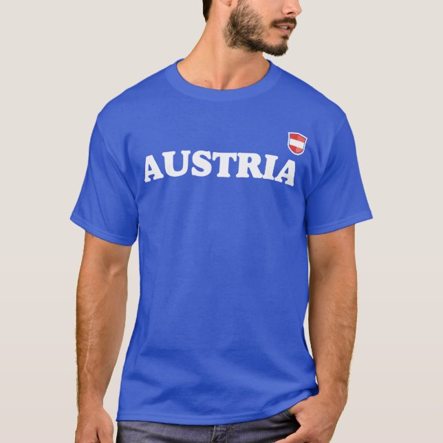 Österrike vänner t shirt (Framsida)