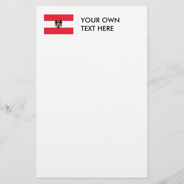 Österrike vapensköld brevpapper (Framsida)