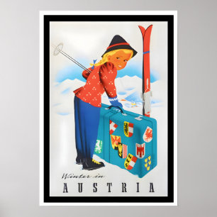Österrike Vintage resor Poster