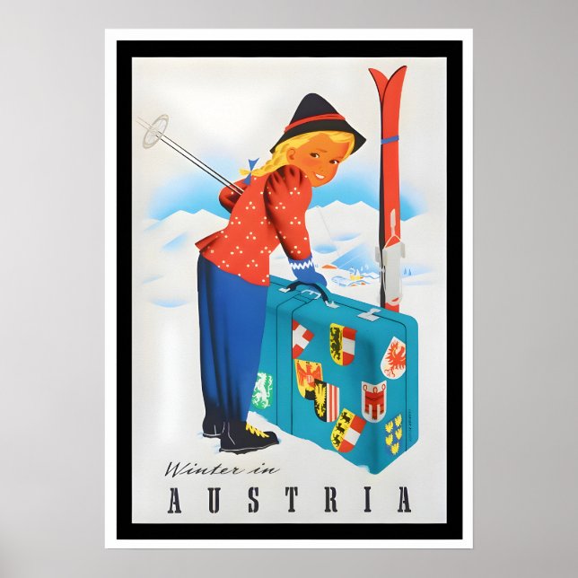 Österrike Vintage resor Poster (Framsidan)