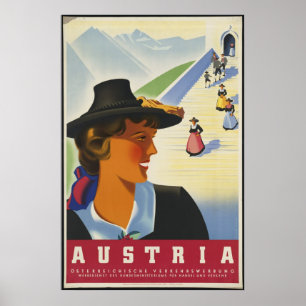 Österrike Vintage resor Poster Ad Retro-utskrifter
