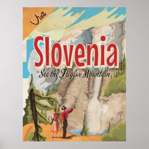 Österrike vintage resoraffisch poster