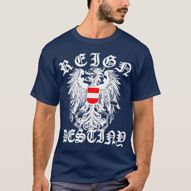 Österrike vintagevapensköld t-shirt (Framsida)