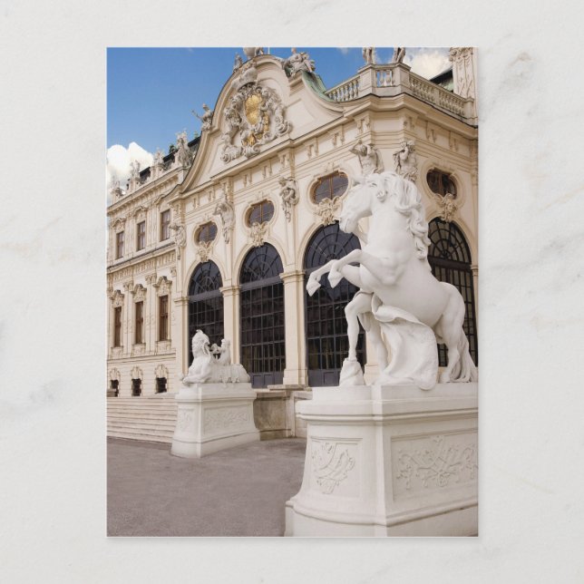Österrike, Wien, Belvedere-palatserna, Övre Vykort (Framsida)
