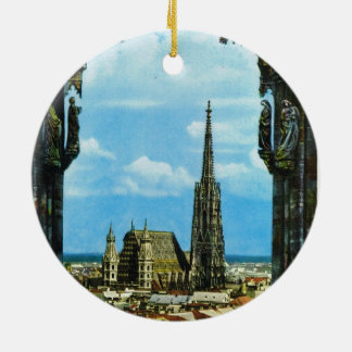 Österrike Wien, St Stephen domkyrka Julgransprydnad Keramik