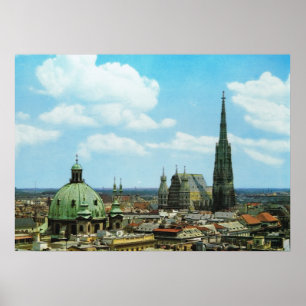 Österrike Wien, St Stephen domkyrka Poster