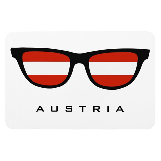 Österrikes anpassningsbar Shades och färg magnet (Horisontell)